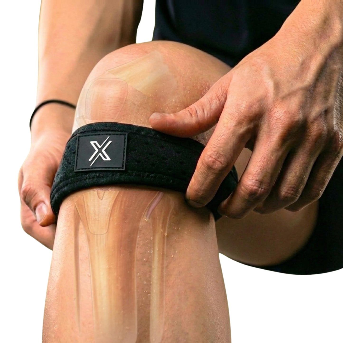 SPINIFLY ExcelRunz Patella Tendon Knee Strap 2 pack, Knee Support, Knee Pain Relief Brace, Running, Hiking, Soccer, Tennis, Gym and Tendonitis - (L-2XL)