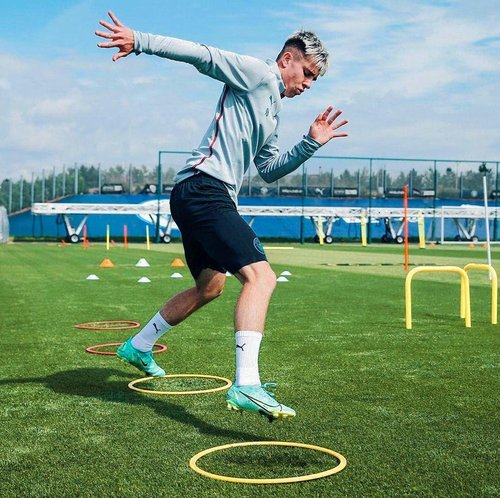 FORZA Agility Rings [Pack of 12] | Soccer Training Equipment | Multi-Sport Agility Ring Set | Speed Ladder Agility Hurdles | Football Training Equipment (Sky Blue)
