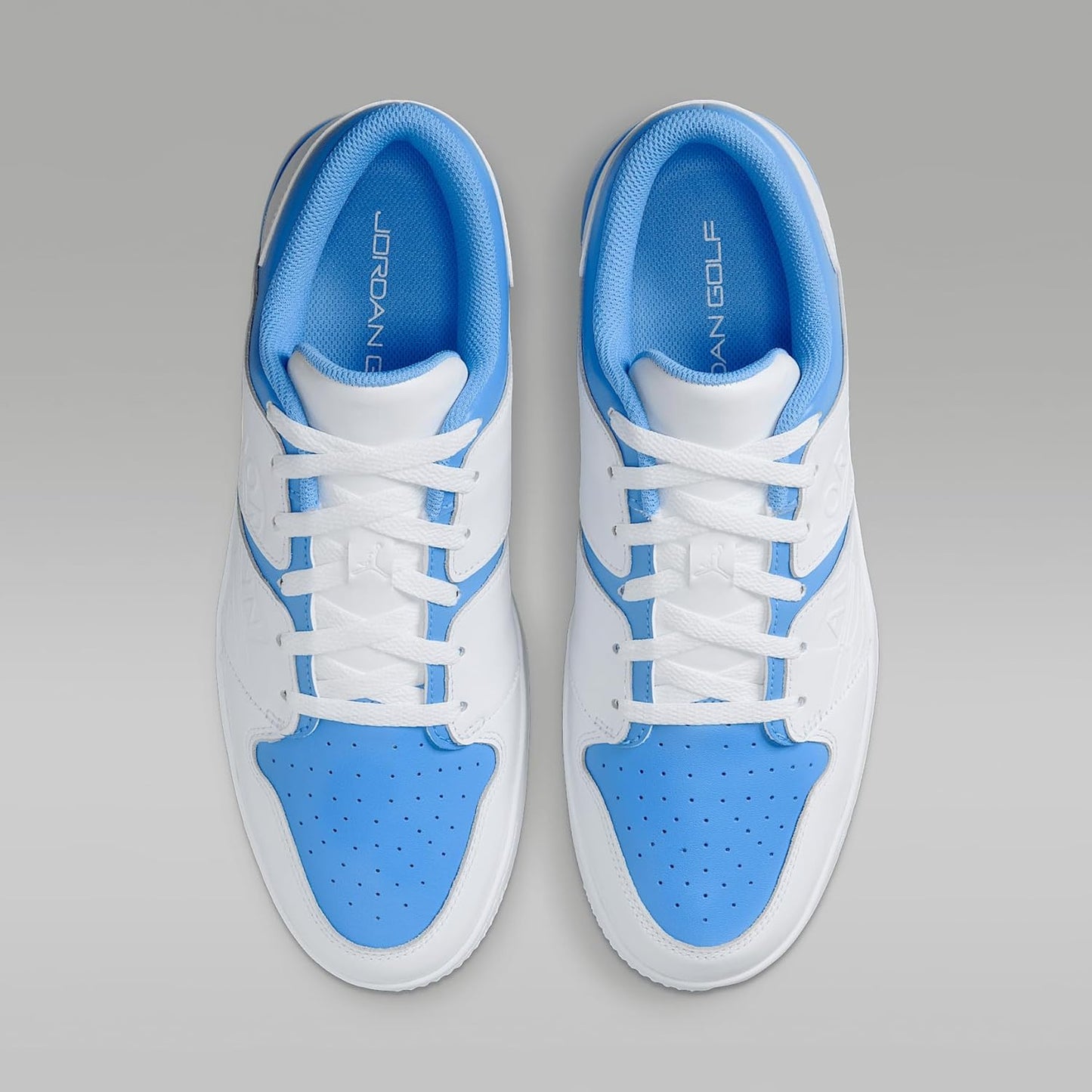 Jordan NU Retro 1 G Golf Shoes (FZ4153-001, Black/University Red/Blue Tint/White)