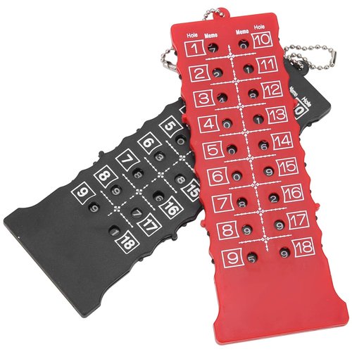 Golf Score Counter 18 Hole, Easy Press Button, Small Scorer Pocket Size, Ideal Golf Score Counter with Training Practice Accessory