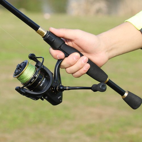 Spinning Fishing Reel,5.0:1 Gear Ratio,Instant anit-revrese Left/Right Interchangea Freshwater Fishing Reel,2000 Series
