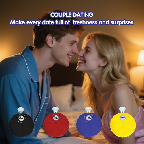 WHNICUST Date Night Decision Dice, Dating Ideas Mechanical Dice Set, 6 Options, Easy to Carry and Use, Valentine's Day (Red)