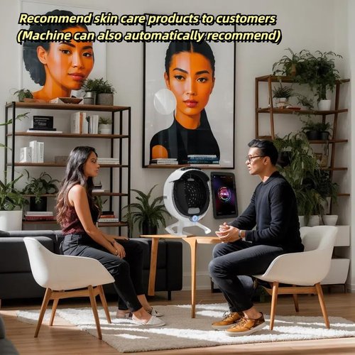 A6 AI Professional Skin Analyzer - High-Resolution Facial Detection Machine with 8-Spectrum Imaging for Precise Skin Assessment