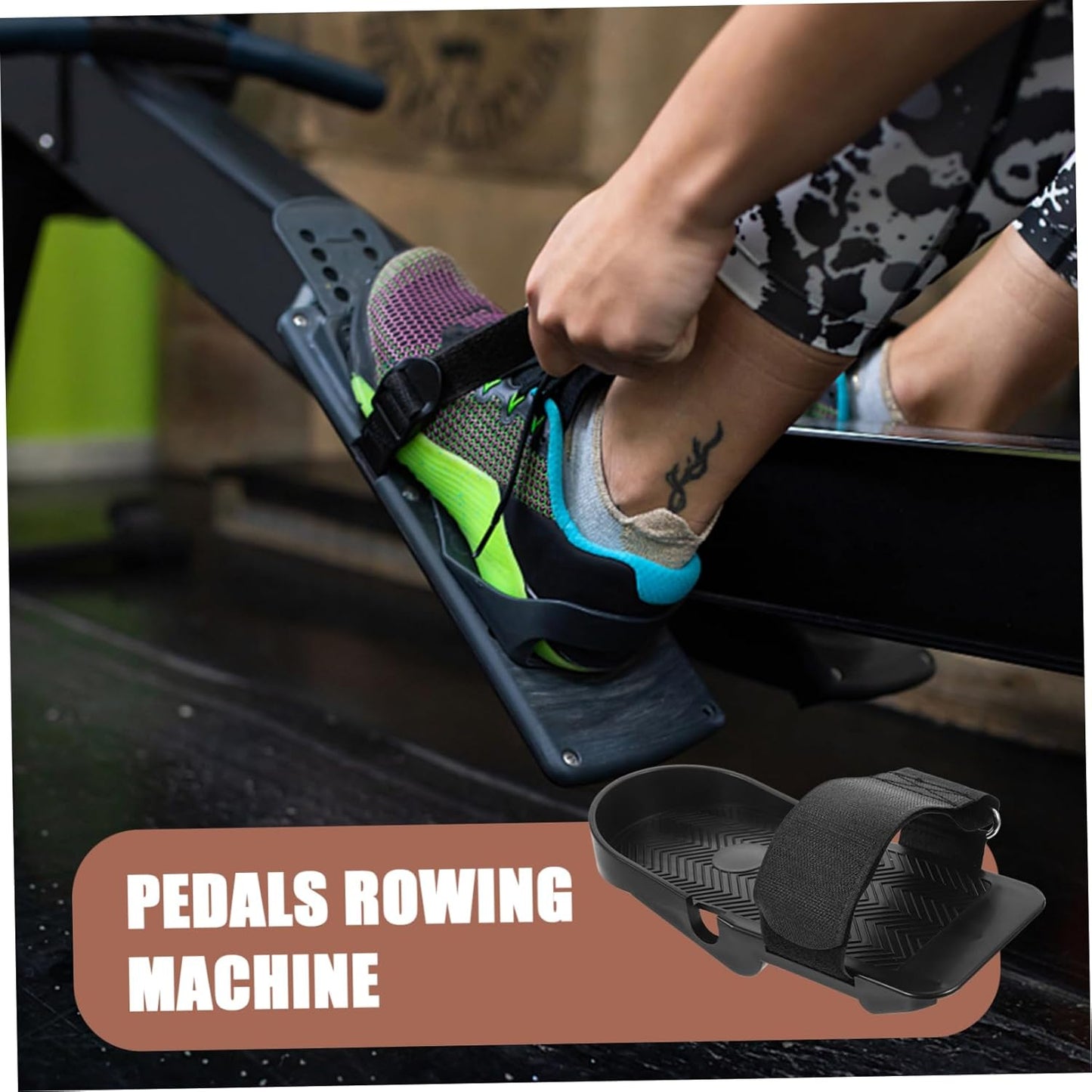1pair Versatile Machine Pedals for Indoor Fitness Foot Pedals for Full-Body Workout Construction Compatible Home Exercise Equipment Leg Training Accessory