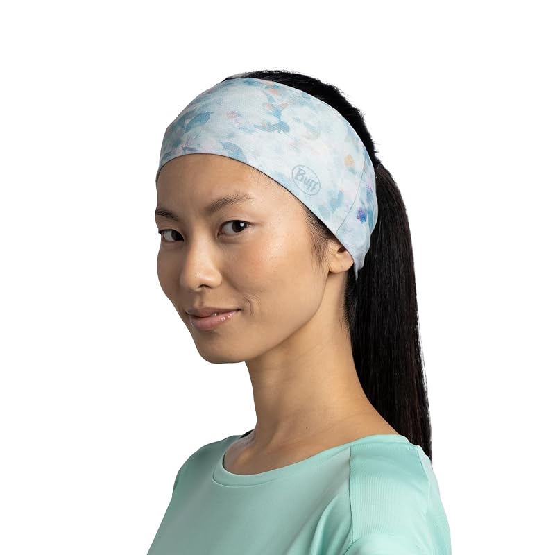 Buff CoolNet UV Ellipse Headband UPF50 Cooling HairWrap, Green, One Size