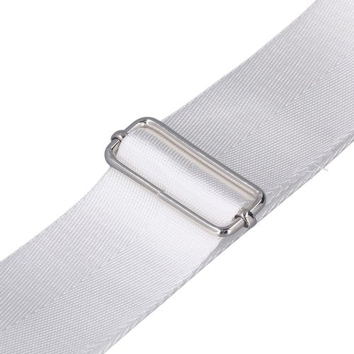Tennis Net Center Strap, Adjustable Height Tennis Net Straps Portable Tennis Accessories with Stainless Steel Buckle White, Portable Tennis Accessories for Driveway Sports Training Contest Equipment