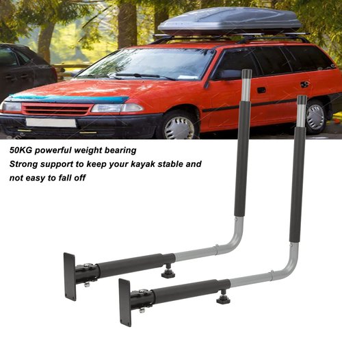 Car Roof Box Wall Mount Rack Telescopic Kayak Storage Hooks 50KG Load for Canoes Surfboard Convenient Wall Storage Bracket