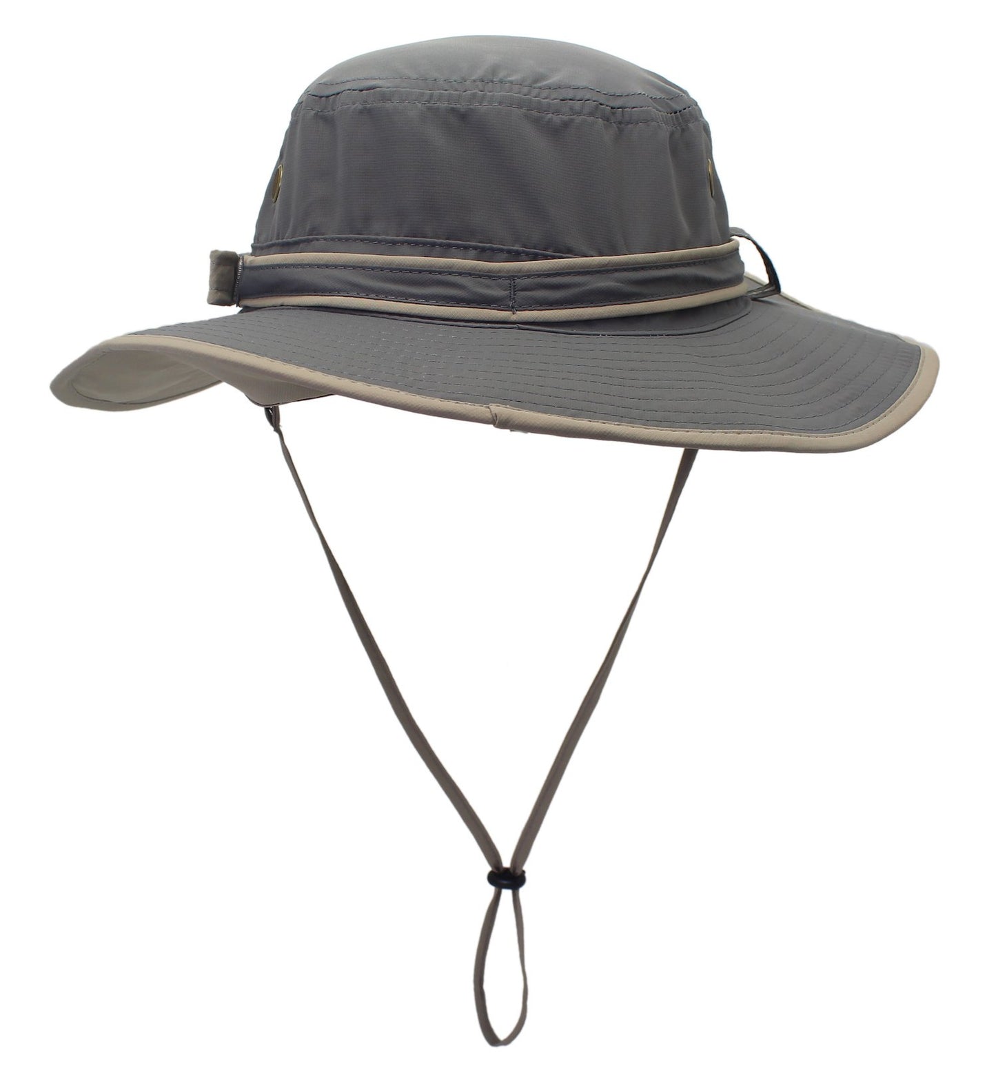 Home Prefer Unisex UPF50+ UV Protection Sun Hat with Neck Flap Wide Brim Fishing Hat for Mens Womens Outdoor Gray Brim
