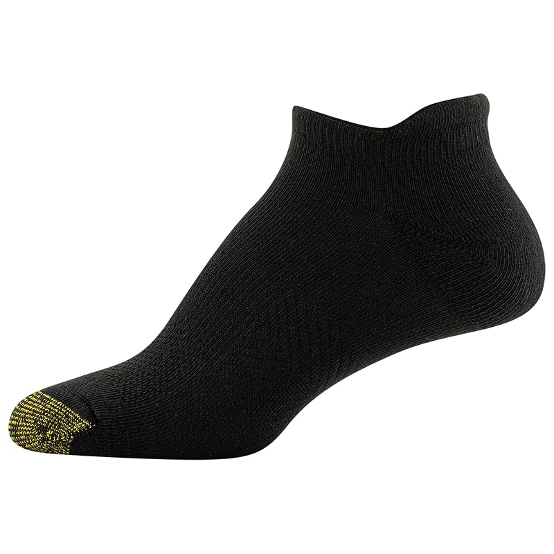 Goldtoe Vacay Cushion Tab Socks 6-Pair Pack - Black, Medium