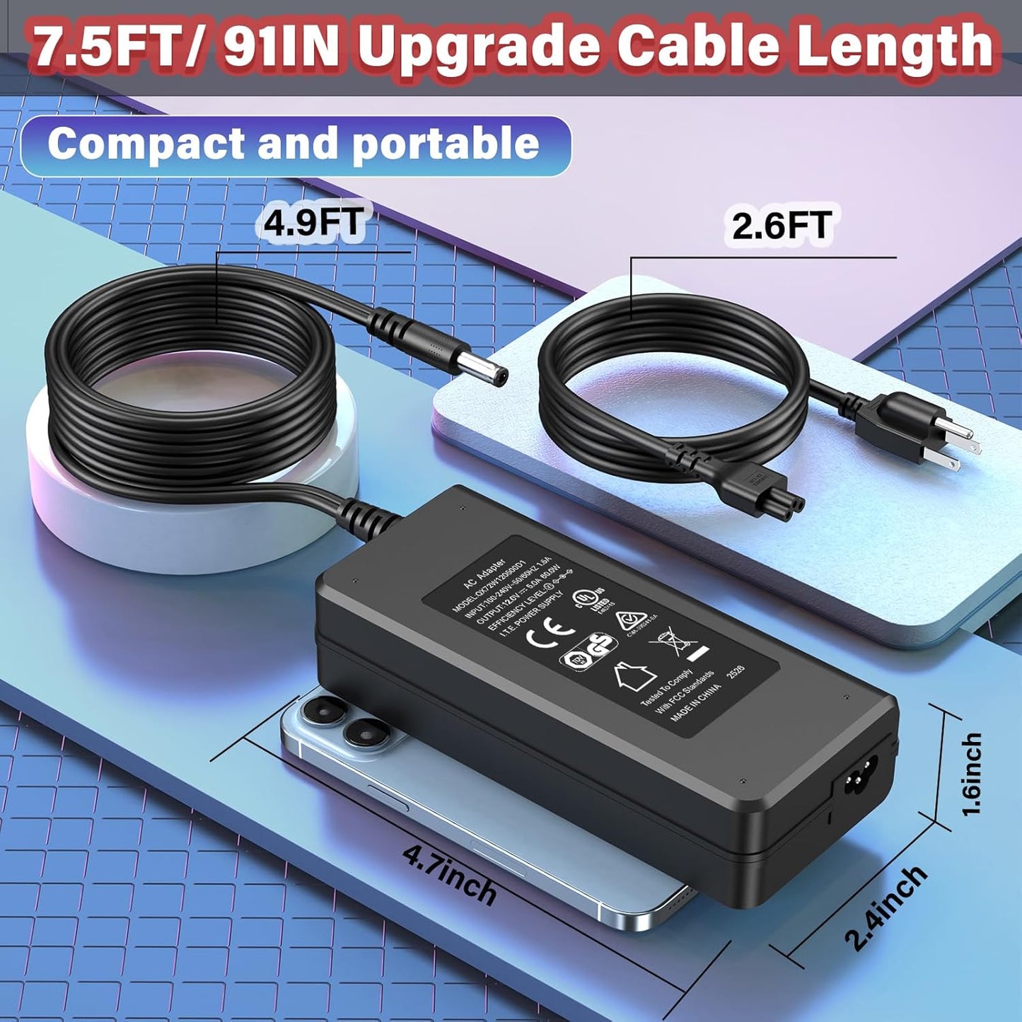 12V Charger for Arcade1up Power Cord AC Adapter Supply for ARCADE1UP Game Machine Arcade 1up All Riser Cocktail Table RYJ0136PAU0 RYJ0136PAU1 RYJ0136PAU2 RYJ0136PAU3 RYJ0136PAU4/5 BIton BI36-120300-U2
