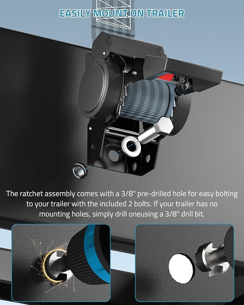 Retractable Ratchet Straps 2