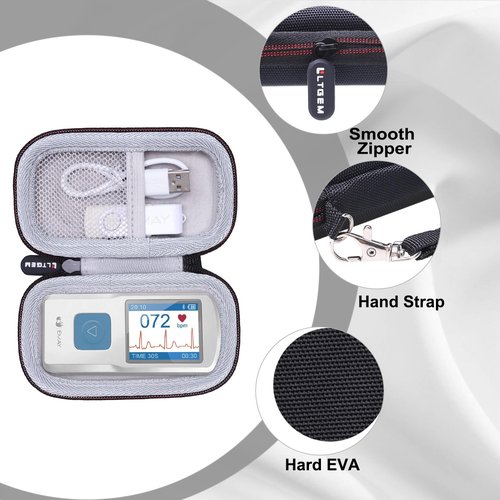 LTGEM Hard Case Compatible with EMAY Portable ECG Monitor