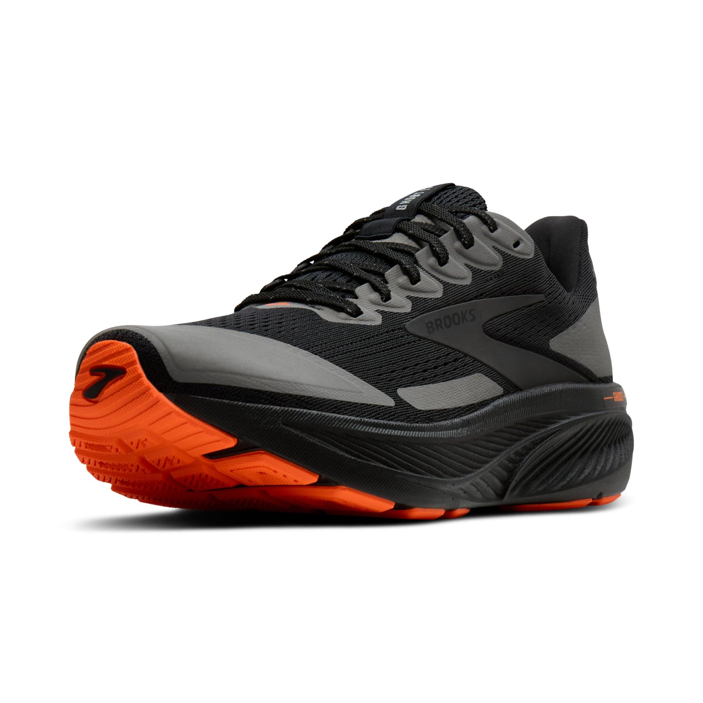 Brooks Women’s Ghost 17 Neutral Running Shoe - Black/Orange - 11 Medium
