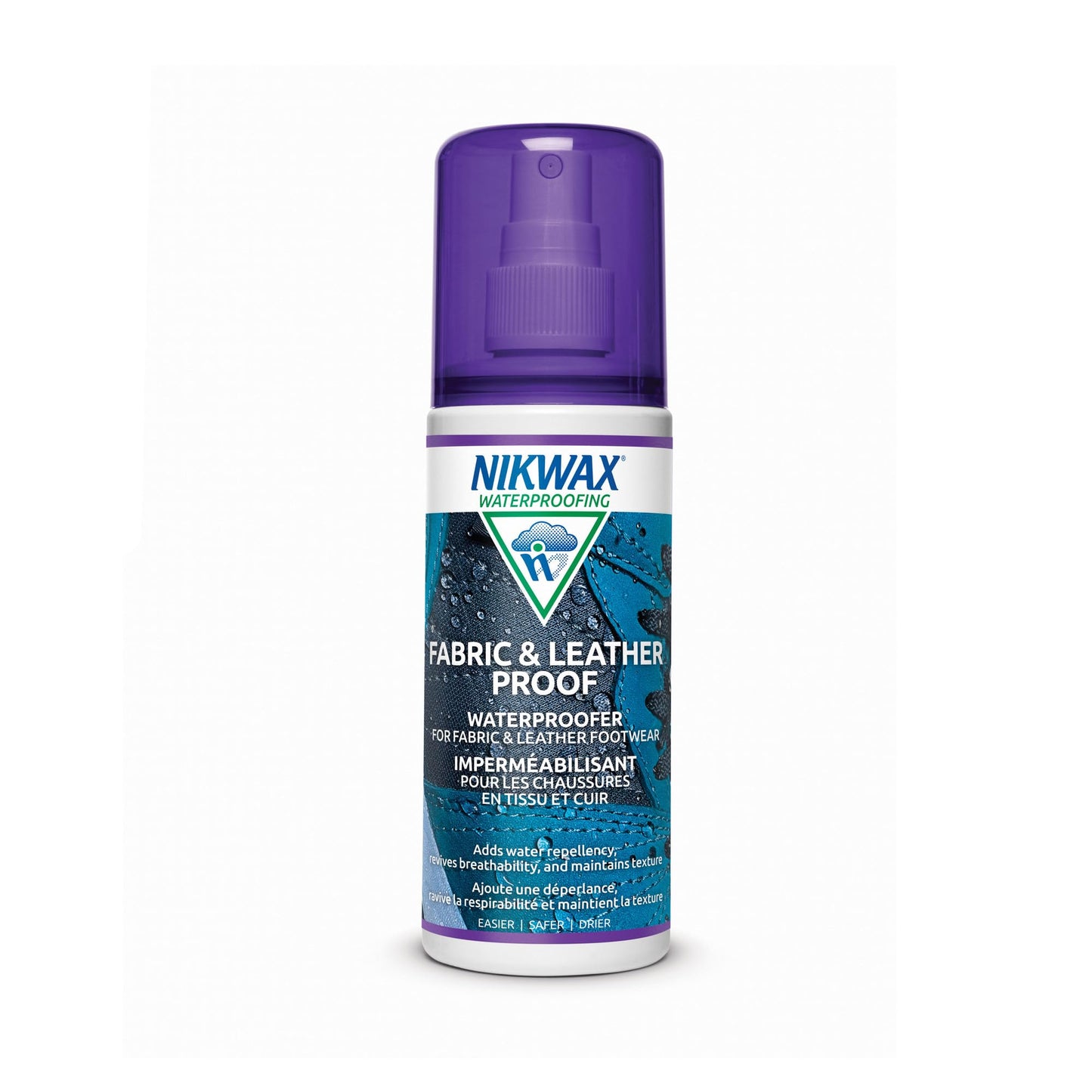 Nikwax Fabric & Leather Proof, Spray-On Waterproofing for Footwear, Restores DWR Water Repellency, Boot & Shoe Care, Rain Protection, Safe for Gore-Tex