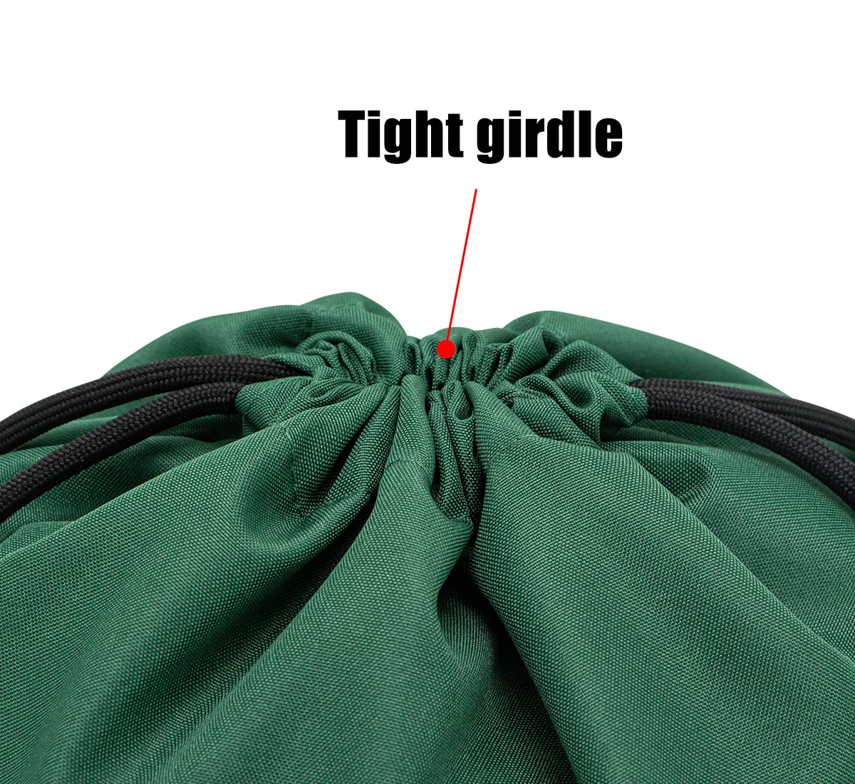 HOLYLUCK Drawstring Backpack Bag Sport Gym Sackpack (Bottle Green)