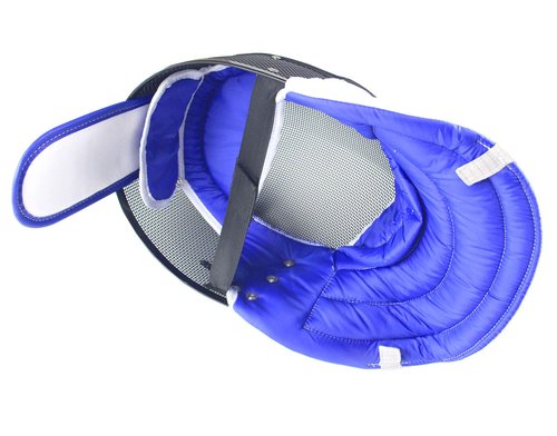 LEONARK Fencing Foil Mask CE 350N Certified National Grade Masque - Fencing Protective Gear (Black, M)