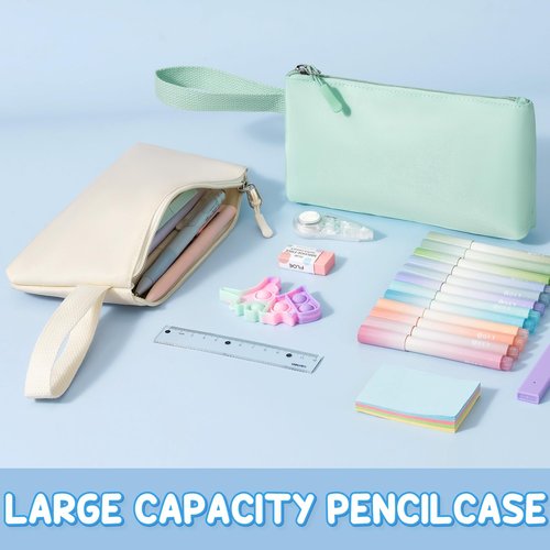 Fimibuke Backpack for School Girls, 4 PCS Waterproof Kids Backpacks with Lunch Box Pencil Case & Earphone Bag, Lightweight School BookBag Set for Teen Girl Travel Elementary Middle High School Student