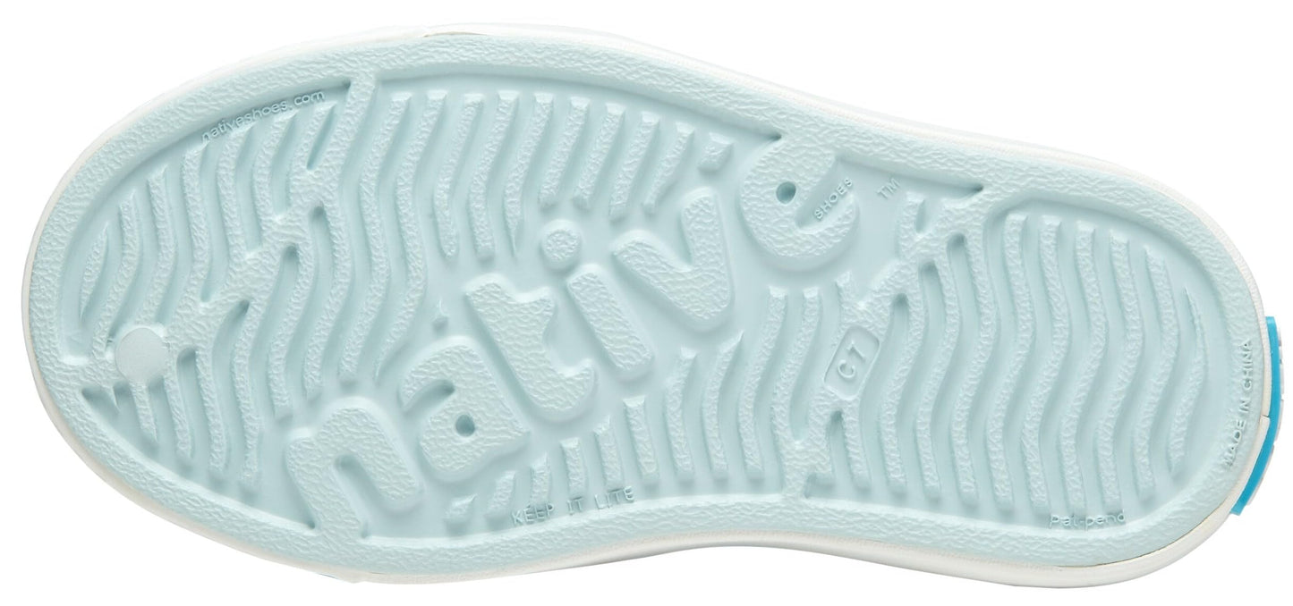 Native Shoes Unisex-Kids Jefferson Sneakers, Skip Blue/Shell White, 7 Toddler