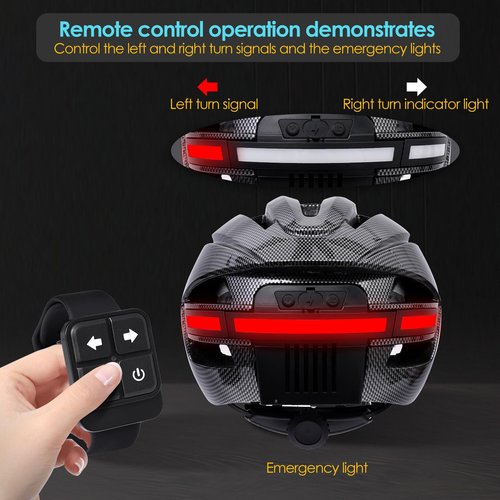 Adult Bike Helmet with Bluetooth,Camera Smart, Warning Lights and Rear Turn Signal, 1080P HD Video, Included 64GB Card, Bluetooth Phone and Music, GPS Track Recording