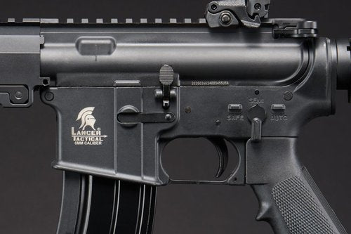 Lancer Tactical x Golden Eagle Gas Blowback Airsoft Polymer M4 Rifle with Ambidextrous Selector Switch(9.5" MLOK Rail Block 3)