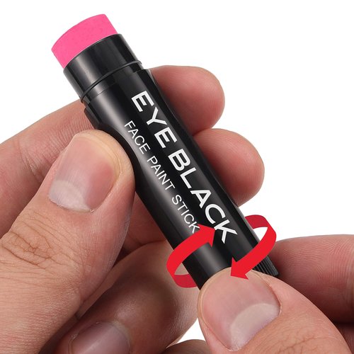 DALVGFN PINK EYE BLACK STICK, Anti-Glare Eyeblack For Baseball Football Softball Lacrosse, Sweat-Proof Eye Black Grease Paint For Adults Kids, Smooth & Long Lasting, Rich Full Coverage Color