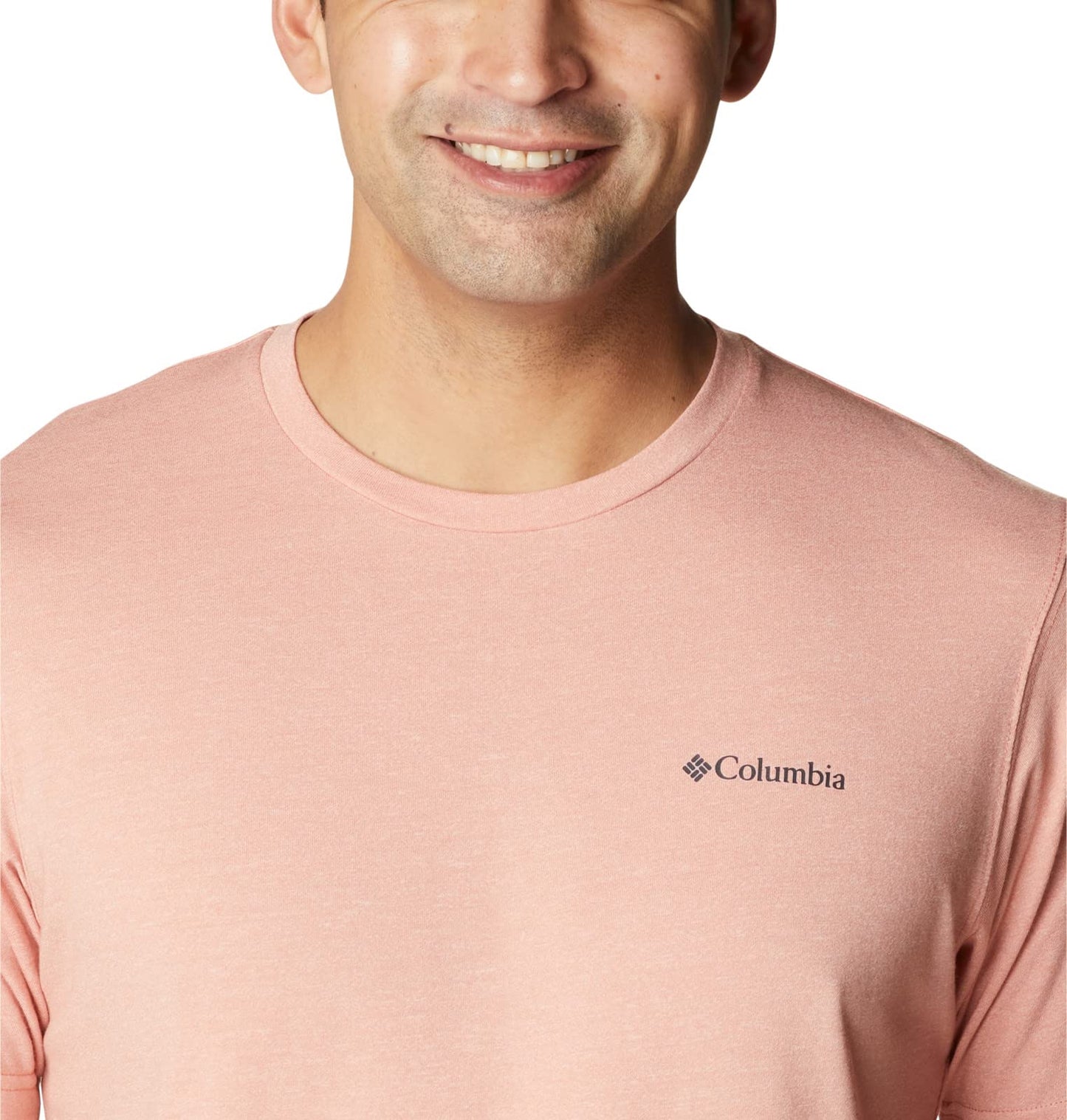 Columbia Men's Big & Tall Thistletown Hills Short Sleeve, Dark Coral Heather, X-Large B&T