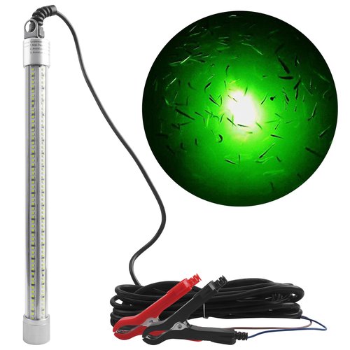 Underwater Fishing Light 80W 12V 40000 Lumens Super Bright LED Submersible Green Fish Finder Lamp Night Fishing Light Attractants for Boat Dock Kayaks,Snook Crappie Squid Shrimp (80W,16.4ft Cord)