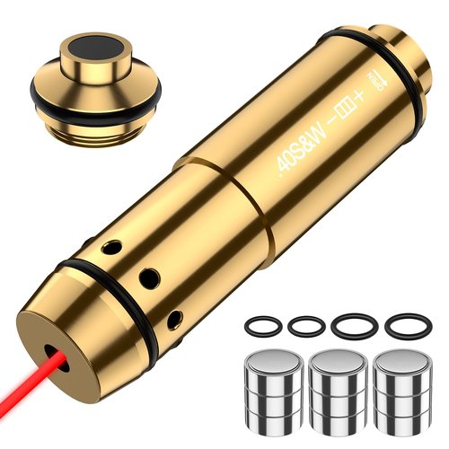 VSTRANICS 40S&W Laser Training Cartridge for Dry Fire Training System with 3 Set Batteries