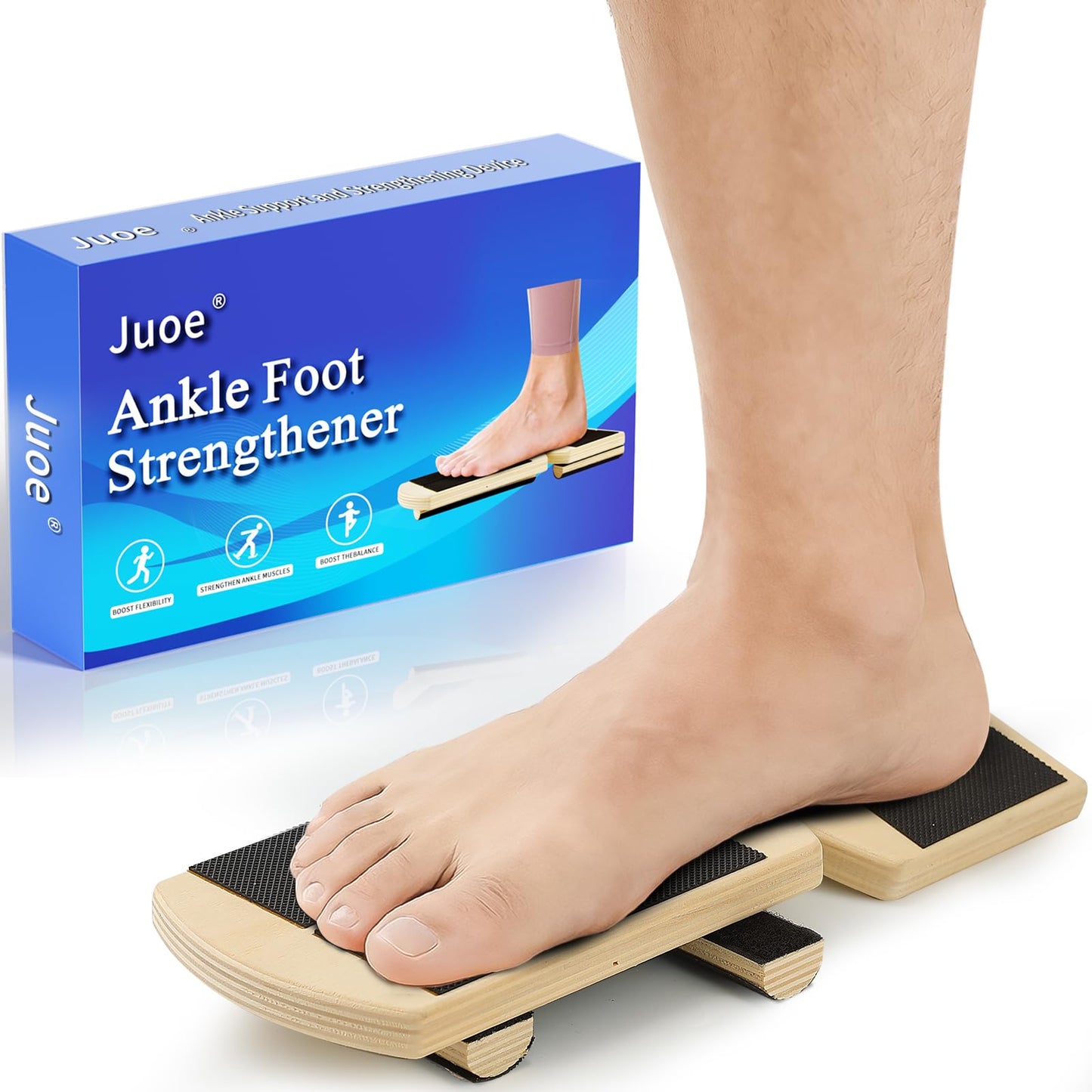 Juoe Ankle Strengthener & Axis Board for Physical Therapy,Blackboard Foot Trainer and Foot Strengthener,Stability Exercises,Plantar Fasciitis Relief,Posture Corrector,Axisboard for Leg Stability