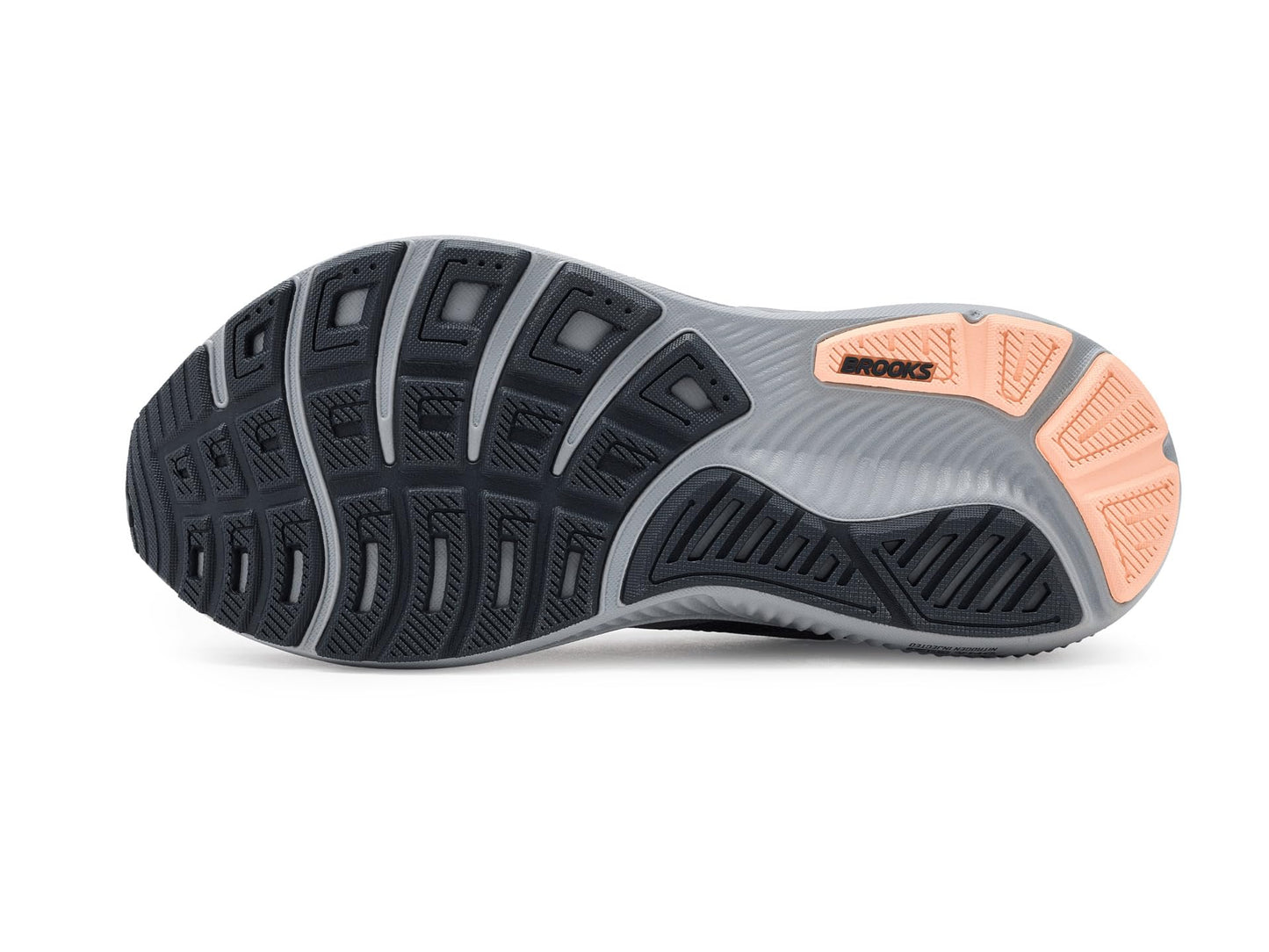 Brooks Women's Ghost 17 Alloy/Blackened Pearl/Peach 9 Medium