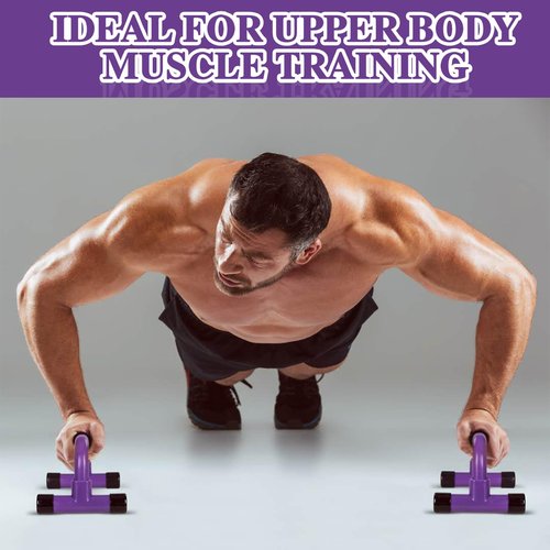 Redipo Push Up Bars - Purple Push Up Handles Strength Training, Home Workout Equipment with Non-Slip Stand, Push-up Bracket Board, Portable for Home Fitness Training, Strength Workouts, Muscle Ups