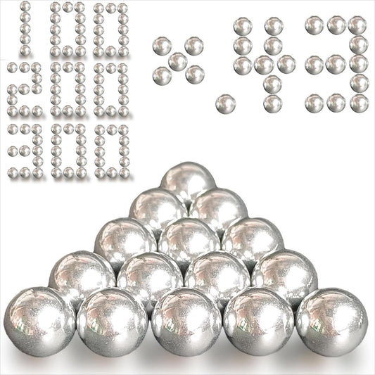101ct .43 Caliber Aluminum Balls for Self Defense and Target Practice, 1.8 Grams Solid Hard 43 Caliber Balls Fit for Yard Outside Practice (101)