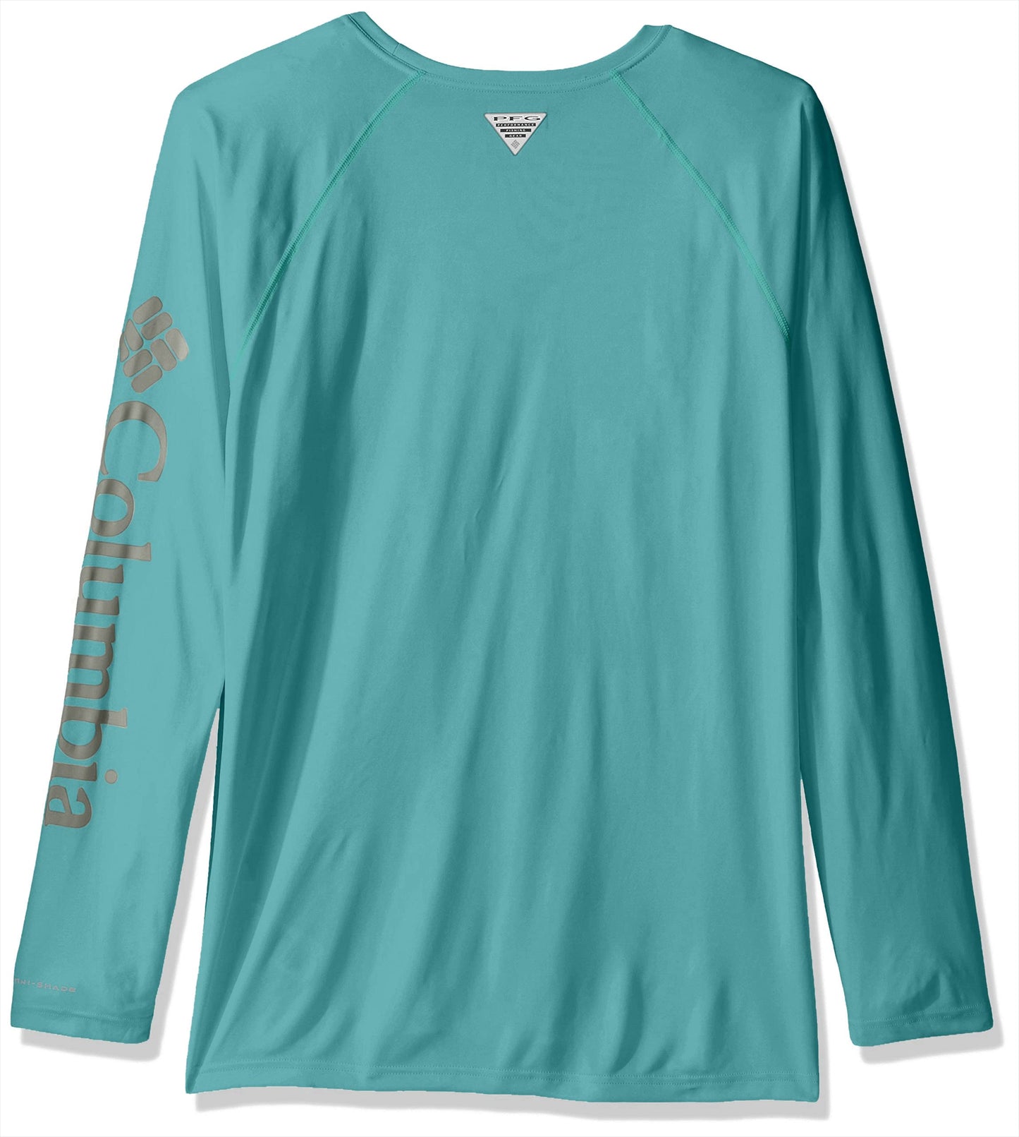 Columbia Men's Terminal Tackle Long Sleeve Shirt, Teal/Kettle Logo, Large