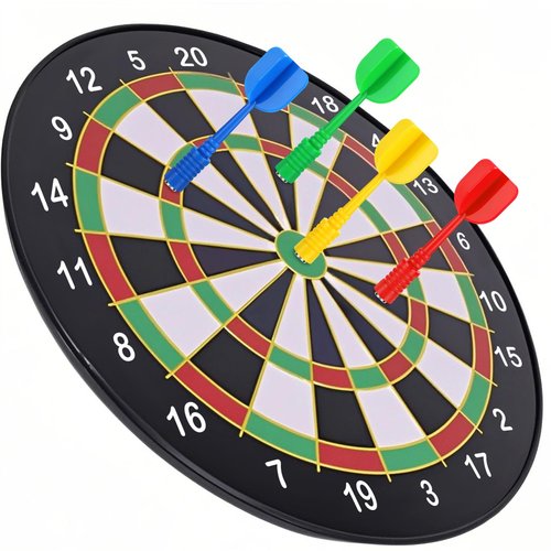 Accmor 16 Pack Magnetic Darts for Magnetic Dartboard, Replacement Plastic Dart Game Safety Darts