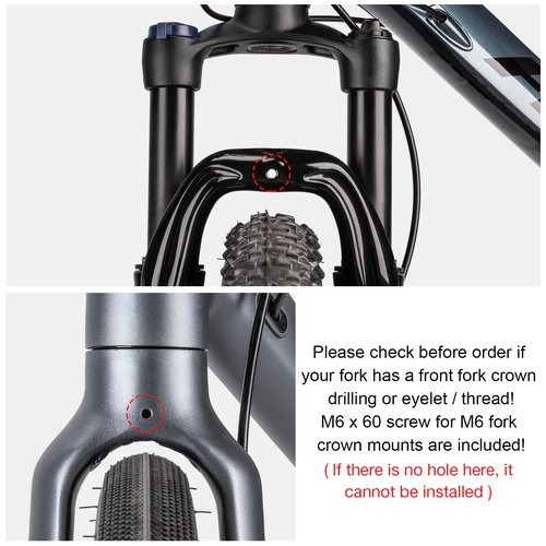 CXWXC Bike Basket Rack - Large Front Bicycle Basket with Struts - Front Mount Aluminium Bike Basket Large Capacity