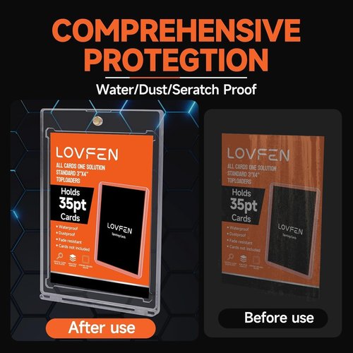 [2025 Upgraded] 50ct Magnetic Card Holders, Super Thin Premium 35pt One Card Holder Touch Card Protectors Hard Plastic Mag Case for Sports, Baseball, and Collectible Trading Cards