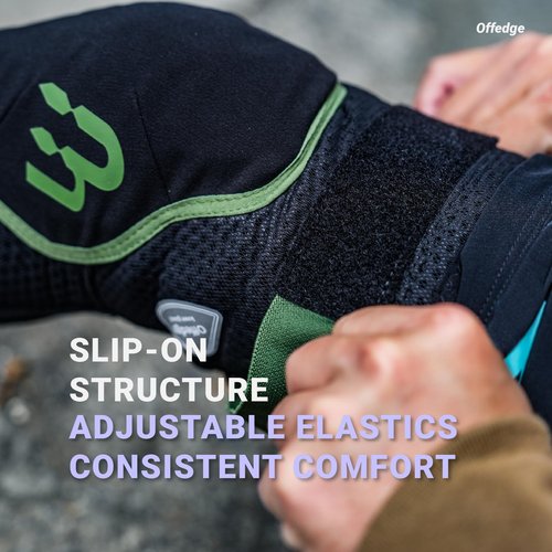 MUZUP MTB Knee Pads, Sufficient Protection Kneepad No-Slipping Mountain Bike Knee Pads for Men and Women Removable Padding Non-Bulky Knee Brace for MTB Snowboard Mountain Bike Gardening Work (Medium)