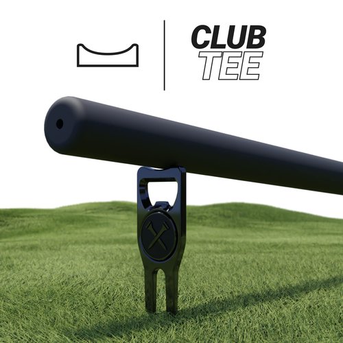 Blue Tees Golf 6-in-1 Premium Divot Tool & Ball Marker - Bottle Opener - Club Tee - Groove Cleaner - Putting Alignment - Designed to Be the Ultimate Tool for the Green – Silver