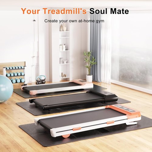 Foldable Fitness Equipment Mat,Floor Protector Exercise Mat,Treadmill Mat with Non-Slip Shock Absorption Waterproof, Fitness Equipment Mats to Protect Floor for Home Gym