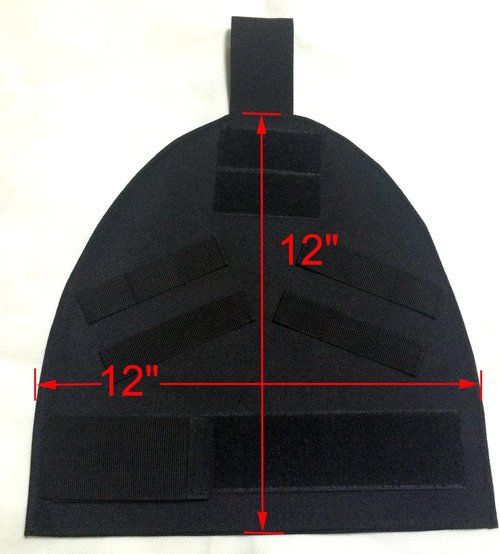 septacgears Airsoft Paintball Tactical Molle Shoulder Pads Molle Outer Guards Shoulder Protector Pads Nylon Set Black