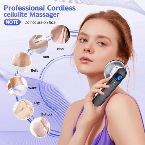 Body Sculpting Machine - Professional Handheld Cordless Cellulite Massager - Suitable for Belly, Neck, Legs, Hip, Arms