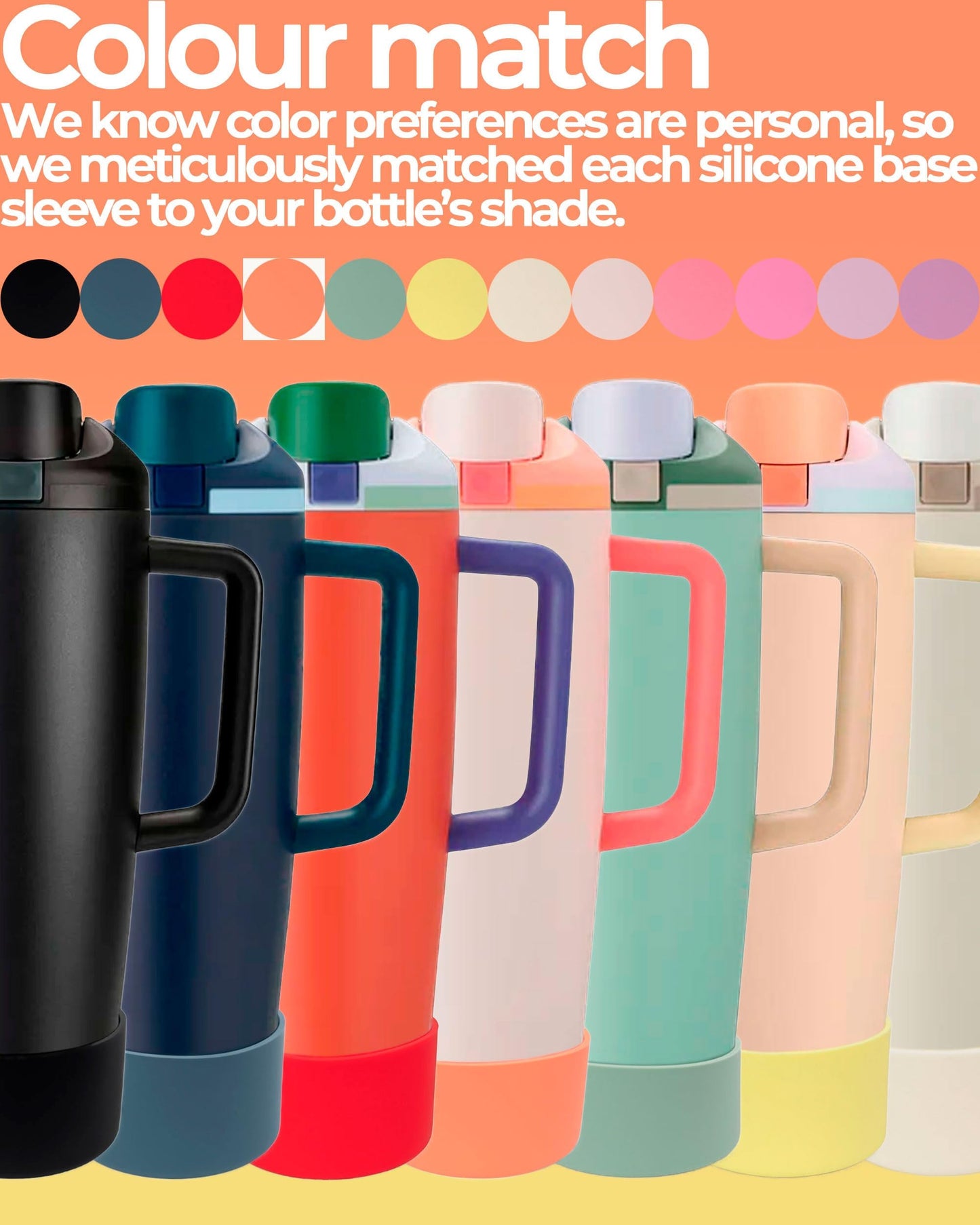 Kaitiaki Silicone Boot for Owala 30oz & 40oz FreeSip Sway Bottles & Tumblers - Non-Slip, Scratch-Resistant, Stability Enhancer, Available in 18 Colors (Sugar High)