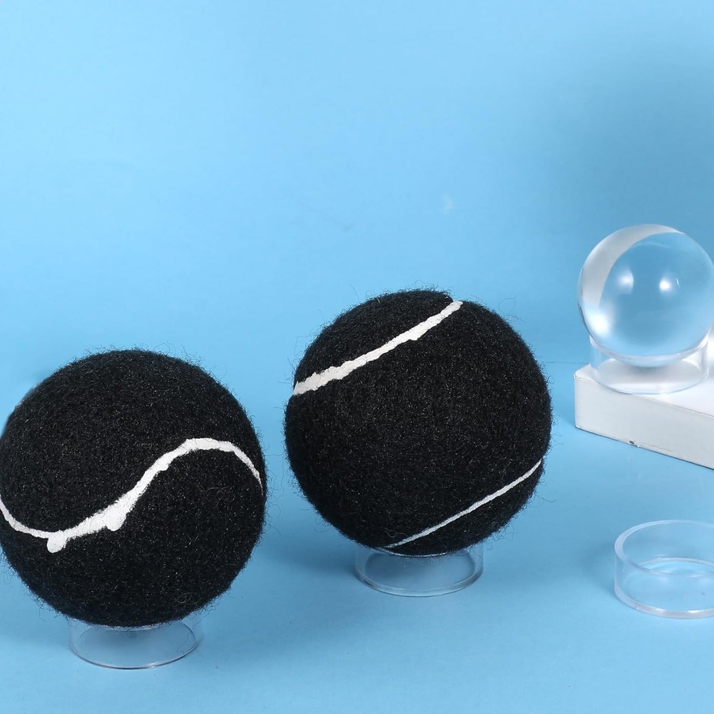 15Pcs Baseball Holder, Sphere Holders Ball Stand Baseball Stand for Display Clear Ring Acrylic Display Holders for Easter Eggs Golf Softball Tennis Ball Spheres Marbles Collections