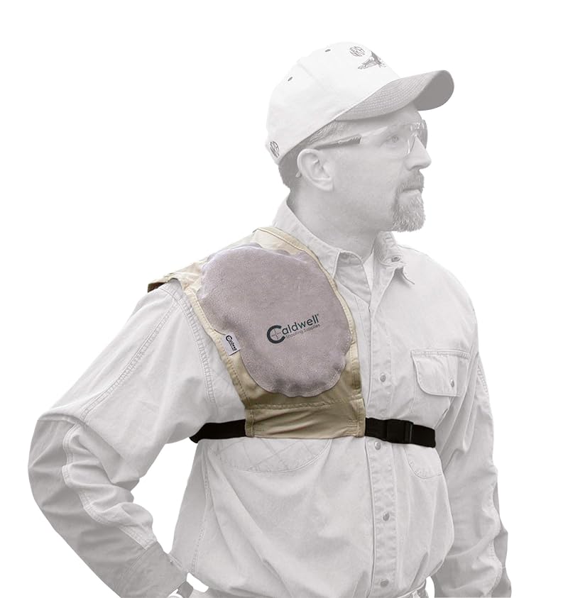 Caldwell Recoil Shield with Adjustable Fit – 12 x 9 x 2 in, Thick Padding, For Range, Shooting & Outdoors (Variation: 12 x 9 x 2+ Super Mag Plus)