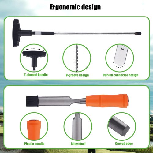 Golf Grip Removal Tool & Golf Grips Tape Remover, V-Groove Grip Remover Saver Durable Repair Tool for Easy Club Regripping Essential Accessories