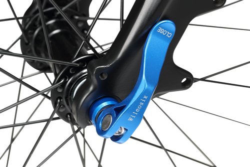 Wheel Hub Quick Release Skewer Set (Front & Rear) for Road Bike,1 Pair,Blue