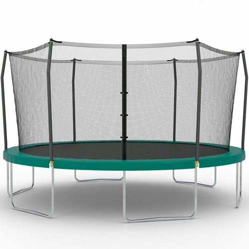 Skywalker Trampolines 15ft Round Trampoline with Enclosure – Green