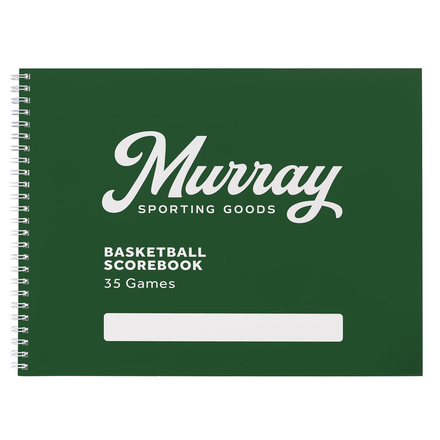 Murray Sporting Goods Classic Basketball Scorebook - 35 Games Green Score Keeper Book | Stat Tracker Scoresbook for Youth Basketball (1)