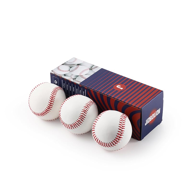 9-Inch Baseballs, Leather-Covered Training Ball, 108 Stitches, 5 oz, 1 Ball, 435 Grams