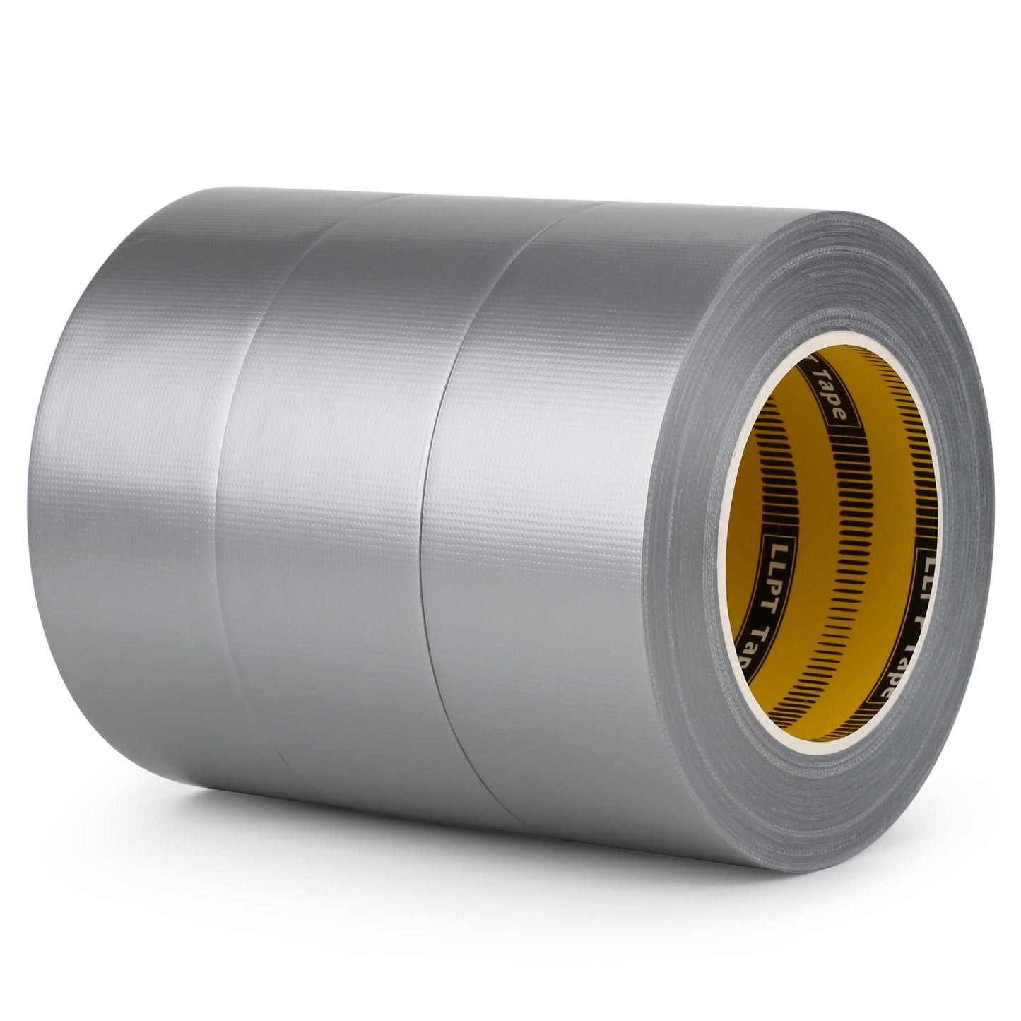 LLPT Duct Tape Industrial Grade 3 Pack 2” x 35 Yards Each Roll Easy to Tear Muti-Use Bulk Fabric Tape for School Home Office and Industrial Use Color Silver (DT350SG)